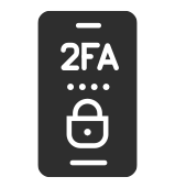 cybersecurity services multifactor authentication phone icon