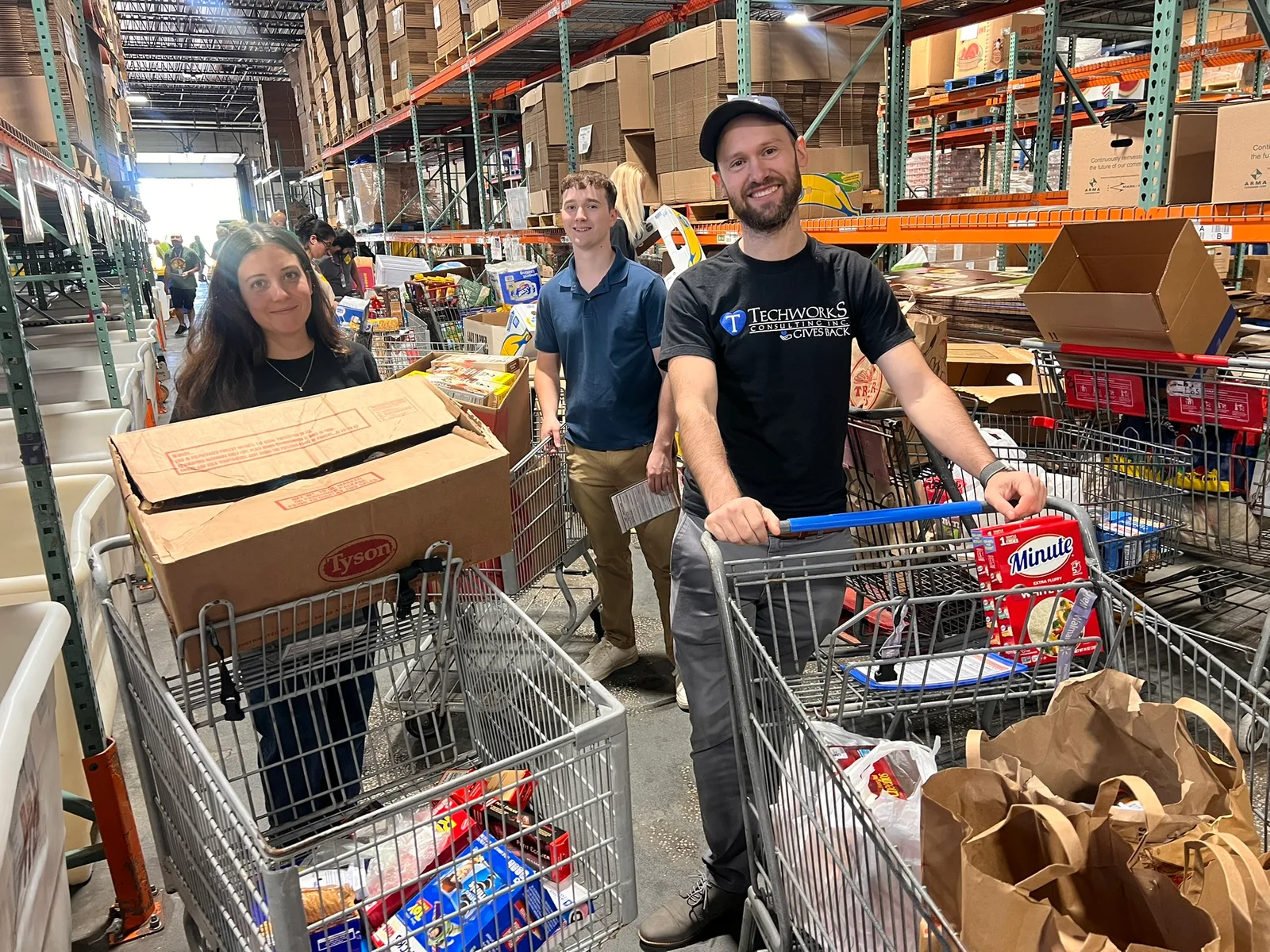 Techworks volunteers at Long Island Cares